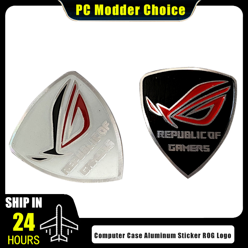 Pc Gaming Lounge - コンピュータケースアルミステッカー ROG ロゴゲーマー信念ラベル PC キャビネット MOD