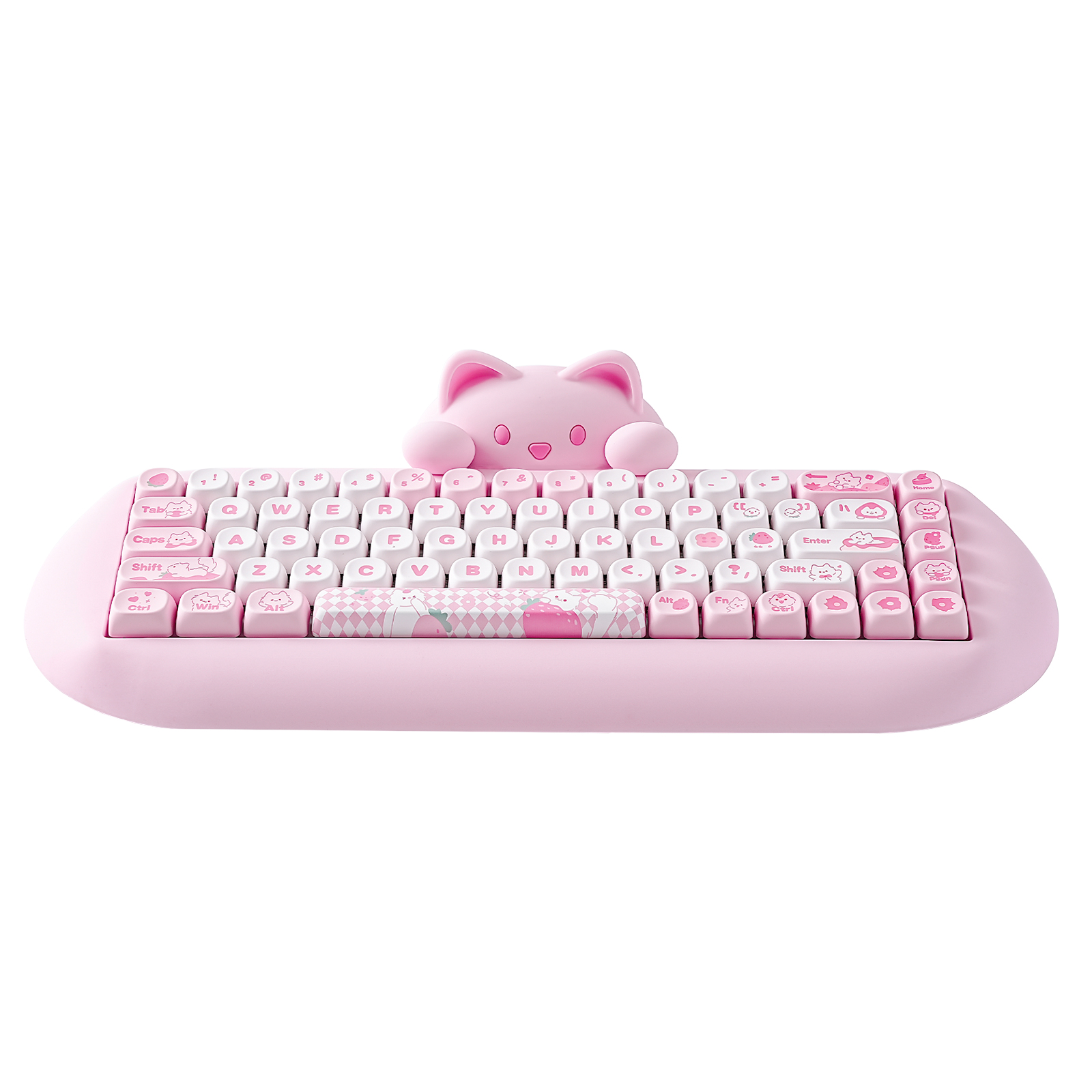 Pc Gaming Pink - YUNZII C68 ピンク 65% Hi-Fi かわいい猫シリコーンホットスワップ