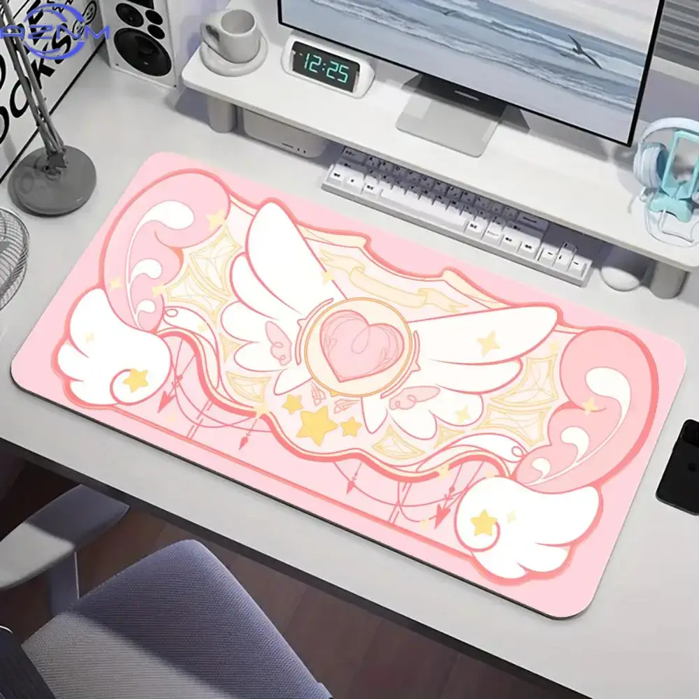 アニメ「カードキャプターさくら」のピンクの魔法模様が描かれた - Pc Gaming Pink のレビューと価格