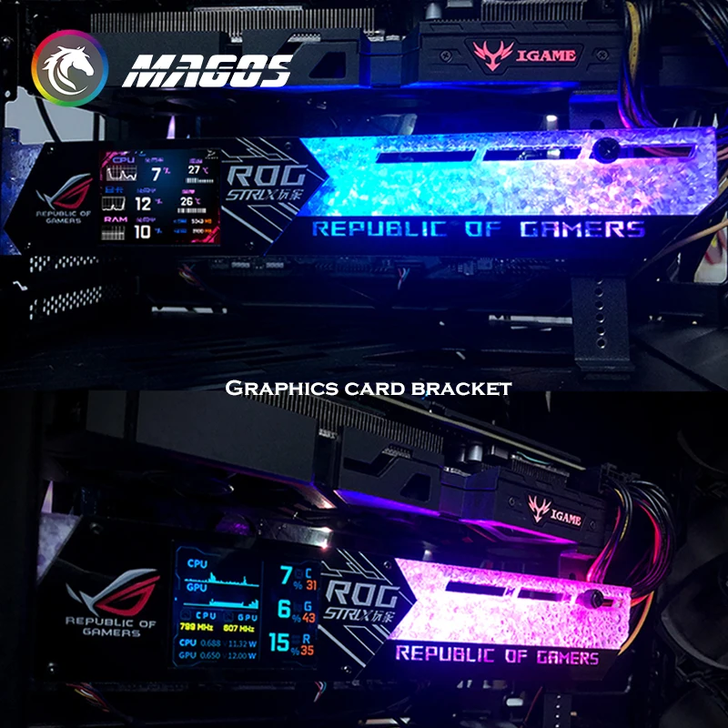 DIY 2.2 インチ LCD ディスプレイ GPU ブラケ - Pc Gaming Lounge のレビューと価格
